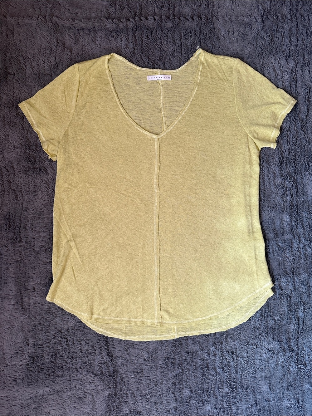 NWOT Wasabi + Mint V-Neck Short Sleeve Top